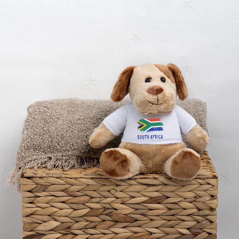 Team Afrique du Sud drapeaux design Chien en peluche Helge MiniFeet®
