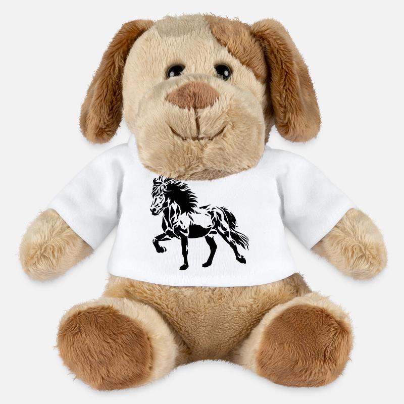 Töltendes Islandpferd No. 4 - MiniFeet® Hund Helge - Weiß