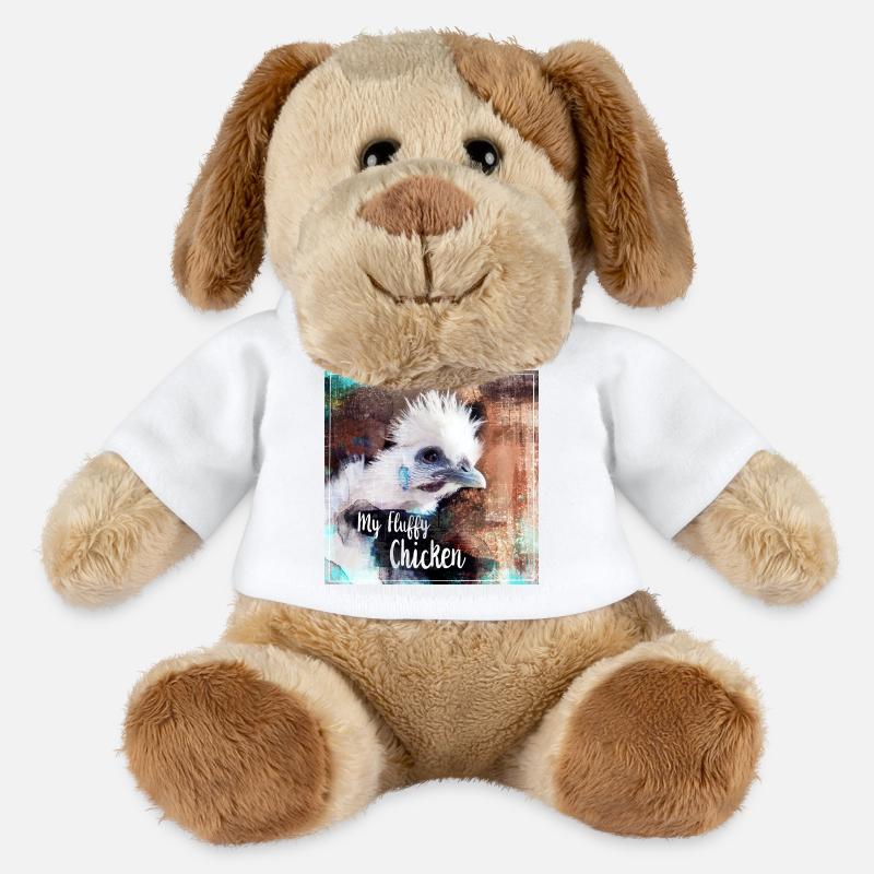 fluffy chicken Poster - MiniFeet® Hund Helge - Weiß