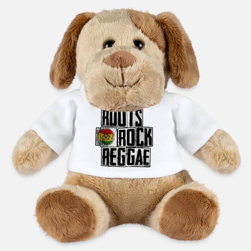 Roots Rock Reggae Design - MiniFeet® Hund Helge - Weiß