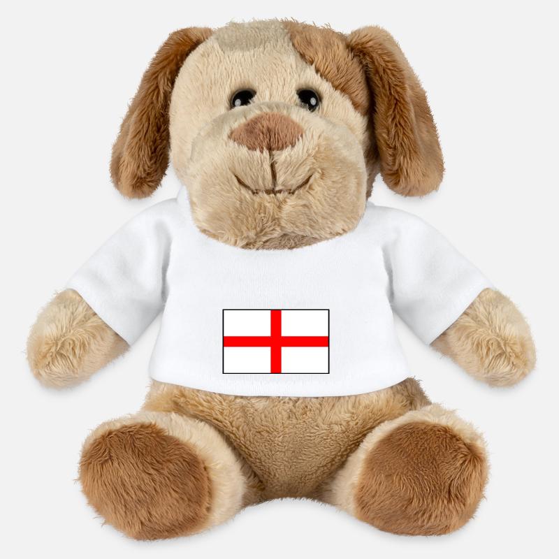 England flag - MiniFeet® Dog Helge - white