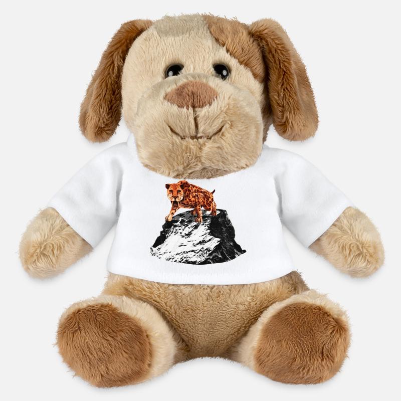 smilodon, raubkatze männer, Säbelzahntiger, Urzeit - MiniFeet® Hund Helge - Weiß