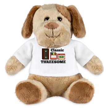 Retro Old School Analog - MiniFeet® Dog Helge - white - Front
