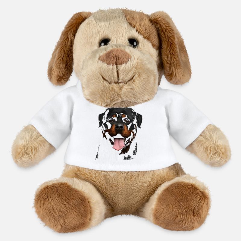 Rottweiler - MiniFeet® Hund Helge - Weiß