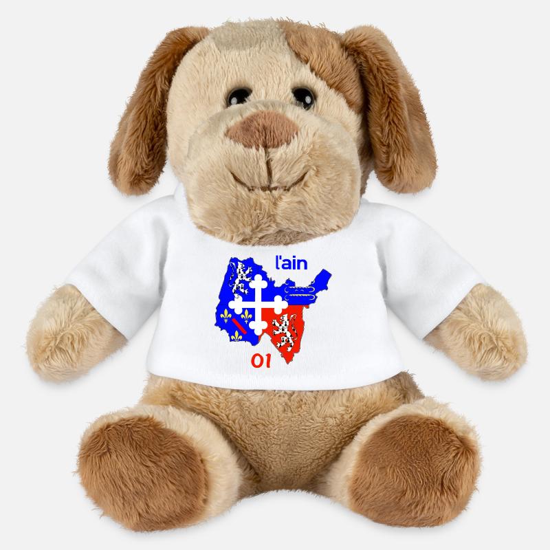 Ain - Chien en peluche Helge MiniFeet® - blanc