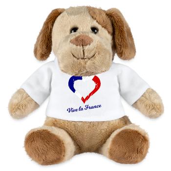 Long live France - MiniFeet® Dog Helge - white - Front