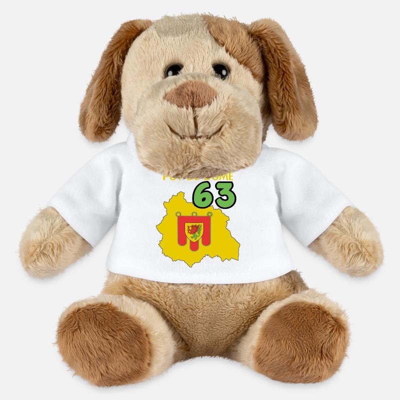 Puy de Dôme - Chien en peluche Helge MiniFeet® - blanc