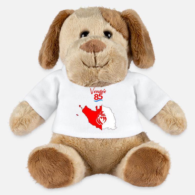 vendée - Chien en peluche Helge MiniFeet® - blanc
