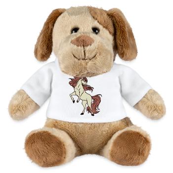 Islandpferde Galopp Pferdefan Pferdeliebe Pferde - MiniFeet® Hund Helge - Weiß - Vorne