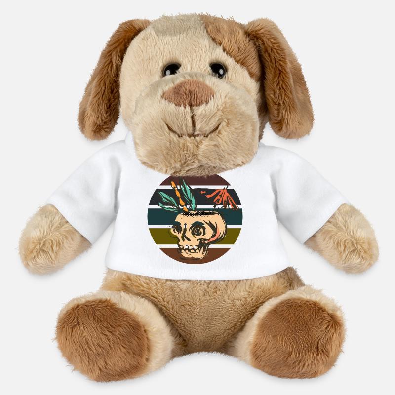 Skellet Halloween Design - MiniFeet® Hund Helge - Weiß