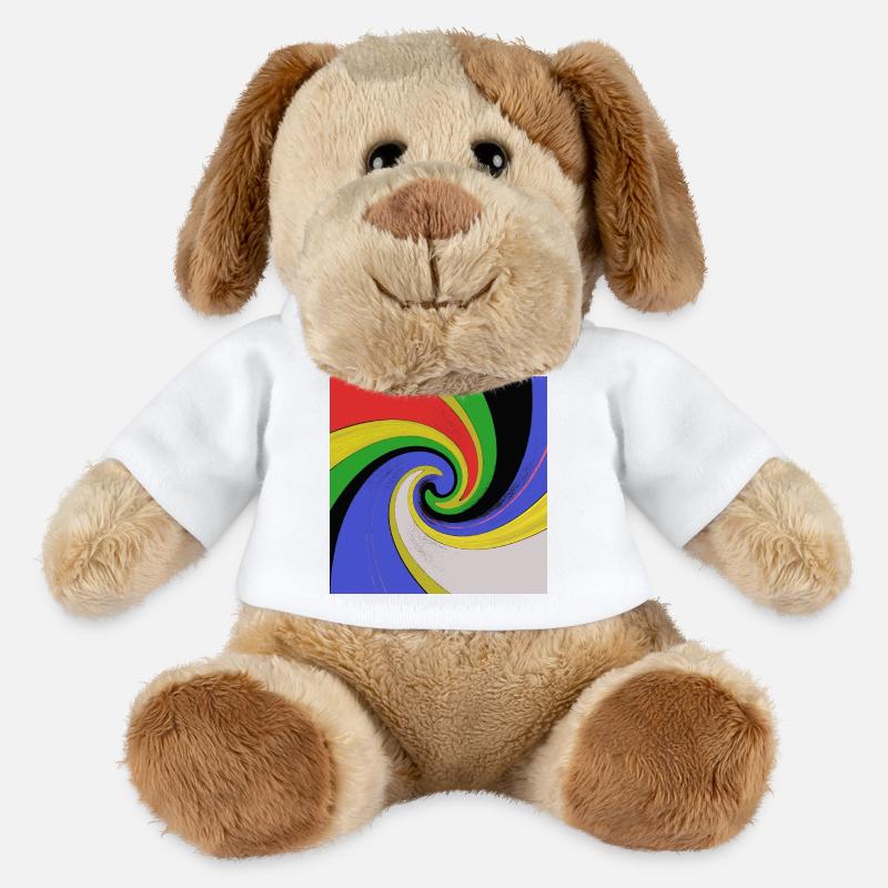 Vortex pop art100 - Chien en peluche Helge MiniFeet® - blanc