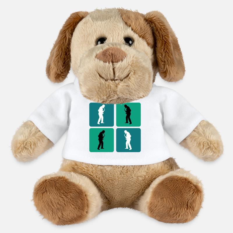 Saxophone Design - MiniFeet® Hund Helge - Weiß