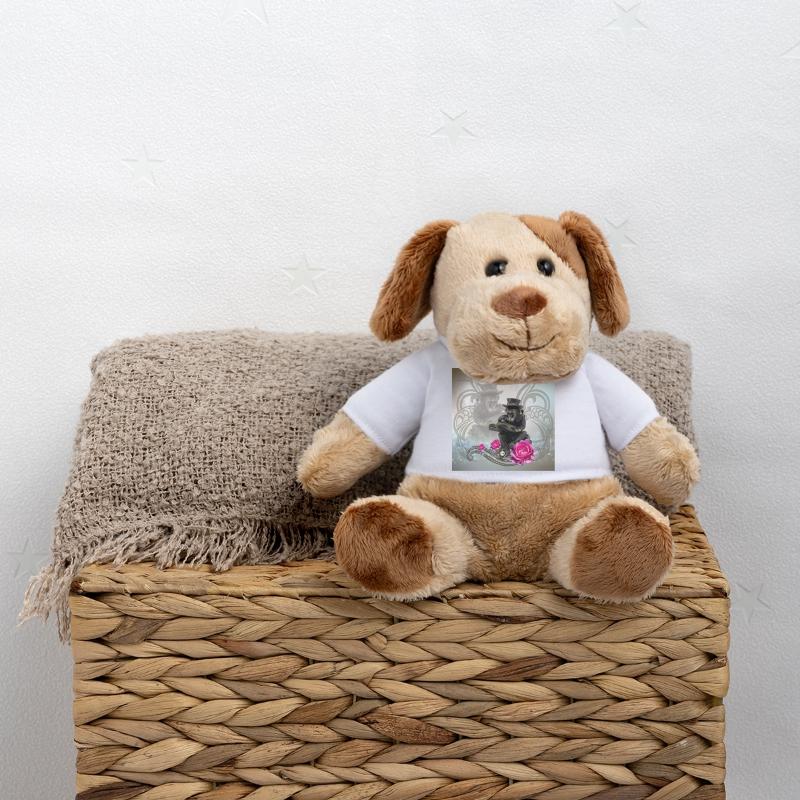 Lustiger Steampunk-Affe liest ein Buch MiniFeet® Hund Helge