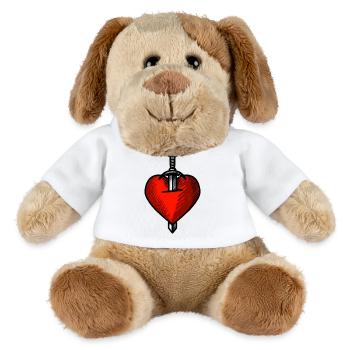 Heart Sword - MiniFeet® Dog Helge - white - Front