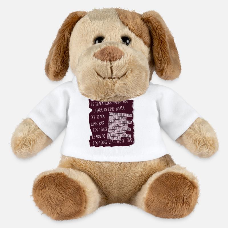 Learn to Live Again Banner - MiniFeet® Dog Helge - white