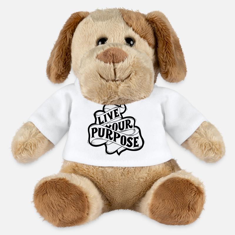 live your purpose - MiniFeet® Dog Helge - white