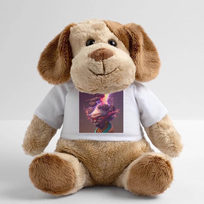 elektrik-Porträt 13 – Neonvulkanische Großmutter MiniFeet® Hund Helge