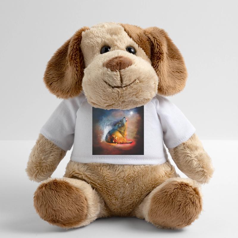 La majesté des loups avec le feu et l’eau Chien en peluche Helge MiniFeet®