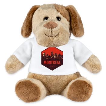 Montreal Skyline Rot - MiniFeet® Hund Helge - Weiß - Vorne