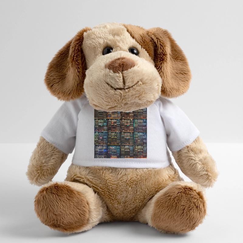 Vintage Audio Stack Collage MiniFeet® Dog Helge