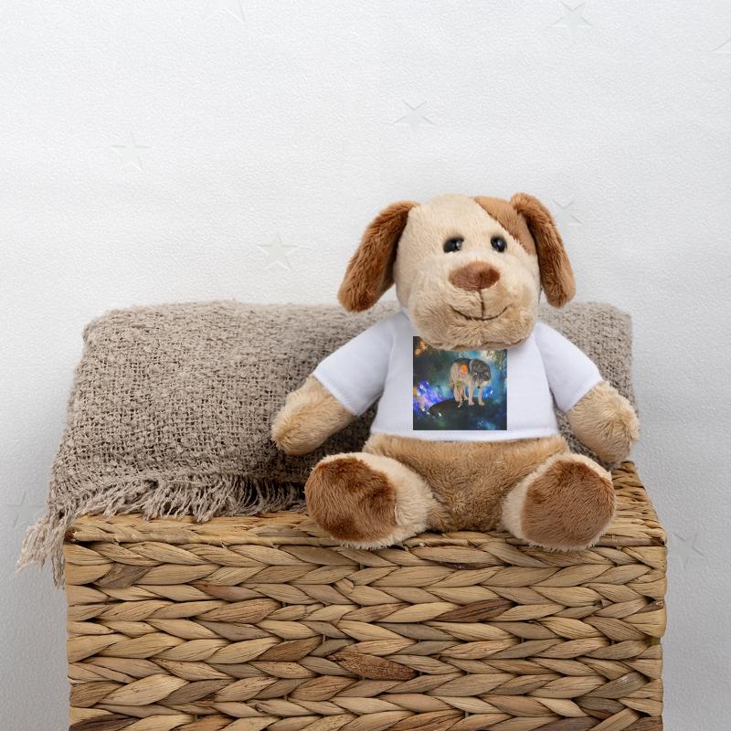Zwei ungleiche Freunde: die Fee und der Wolf; MiniFeet® Hund Helge