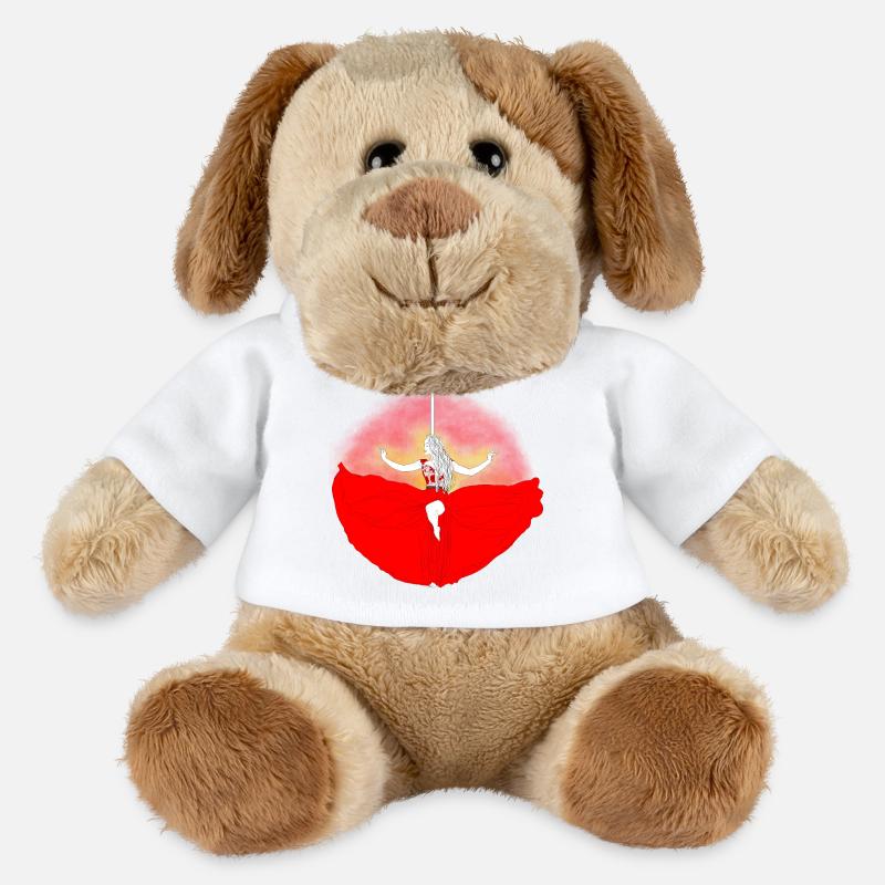 Pole dance en chaleur - Chien en peluche Helge MiniFeet® - blanc