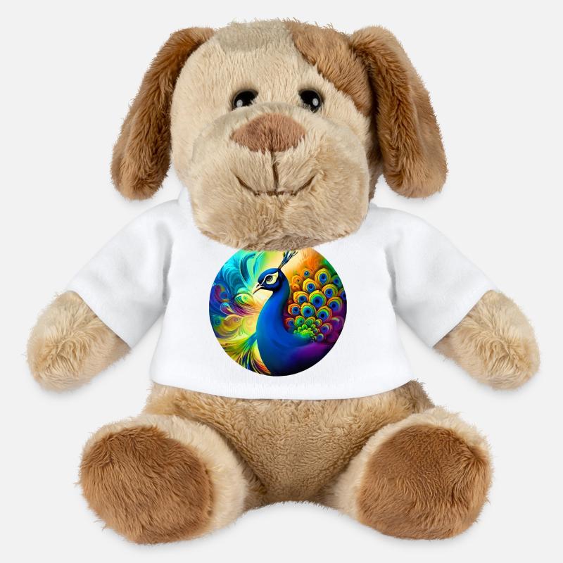 Pfau - MiniFeet® Hund Helge - Weiß