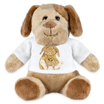 Lambkin tourbillonnant - Chien en peluche Helge MiniFeet® - blanc - Devant