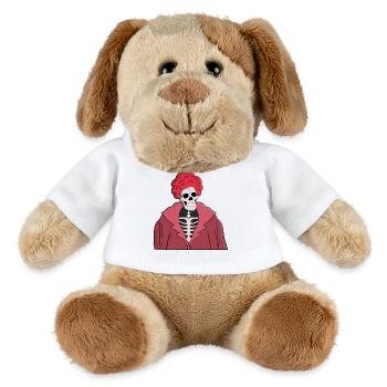 Stilvoller Totenkopf - MiniFeet® Hund Helge - Weiß - Vorne