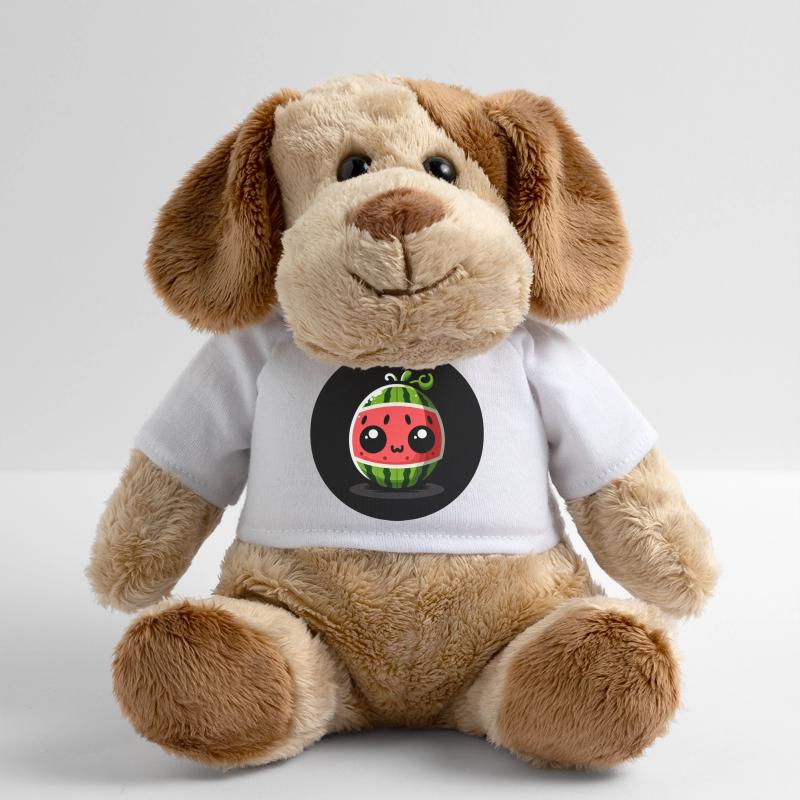 Wassermelone mit großen Augen im Comic Stil MiniFeet® Hund Helge