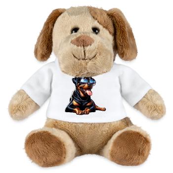 Rottweiler Hunde Design - MiniFeet® Hund Helge - Weiß - Vorne