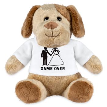 Newlyweds Game Over Wedding - MiniFeet® Dog Helge - white - Front