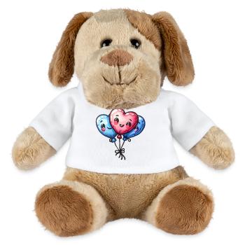 Ballon Herzen auch für Kinder und Geburtstage - MiniFeet® Hund Helge - Weiß - Vorne