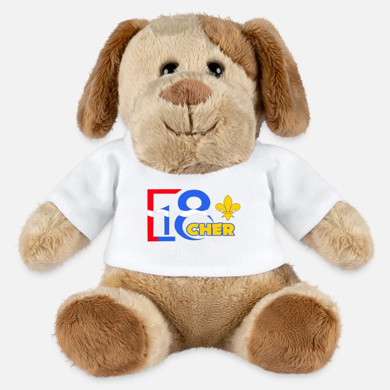 Cher - Chien en peluche Helge MiniFeet® - blanc