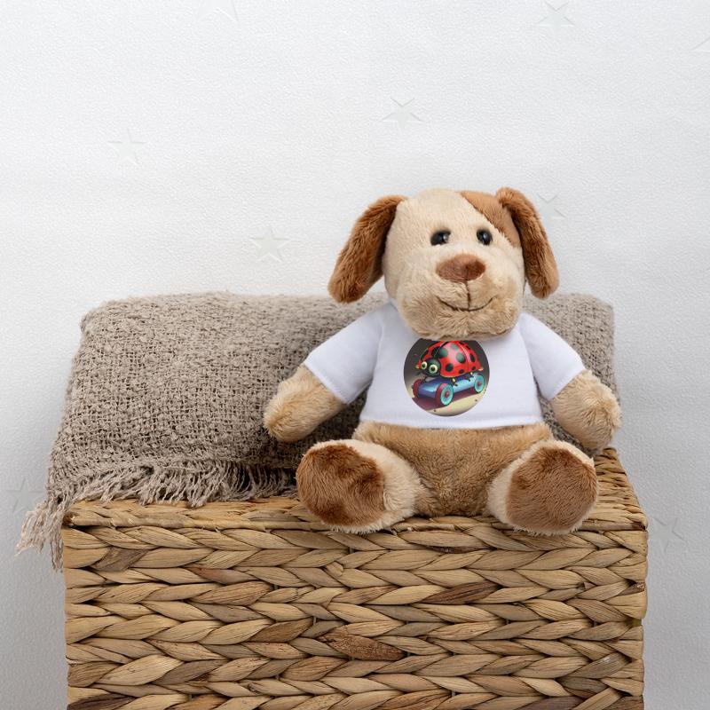 Ladybug sur le skateboard Chien en peluche Helge MiniFeet®