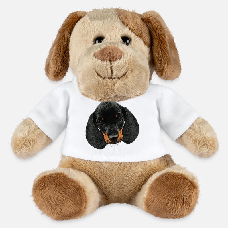 Hunde mädchen, Dackel welpe Kopf - MiniFeet® Hund Helge - Weiß