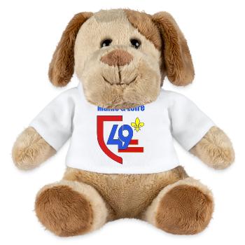 Maine et loire - Chien en peluche Helge MiniFeet® - blanc - Devant