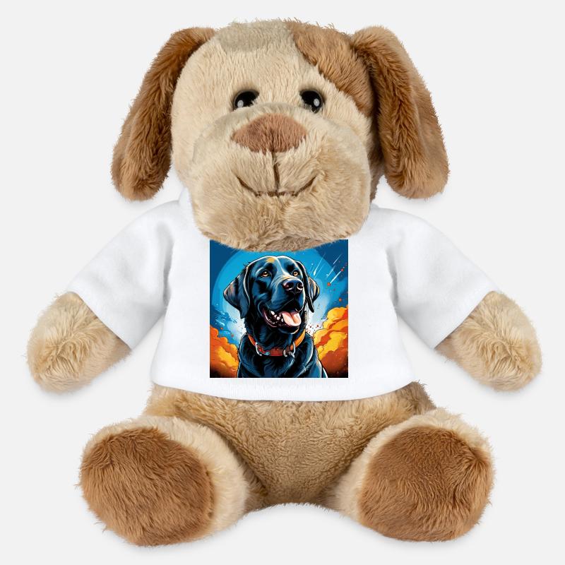 Popartlabrador - MiniFeet® Hund Helge - Weiß