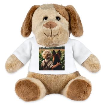 Deutscher Schäferhund Kunst - MiniFeet® Hund Helge - Weiß - Vorne