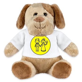 Brautpaar Ehepaar Symbol - MiniFeet® Hund Helge - Weiß - Vorne