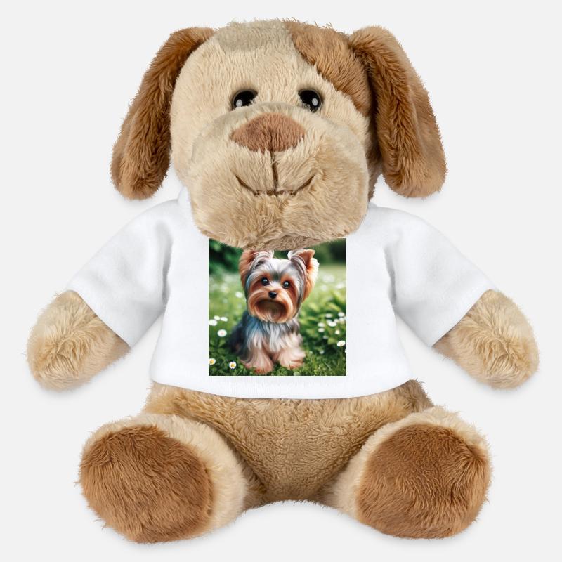Yorkshire Terrier - Chien en peluche Helge MiniFeet® - blanc