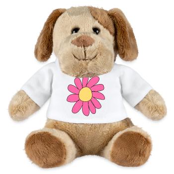 Blume rosa Symbol - MiniFeet® Hund Helge - Weiß - Vorne