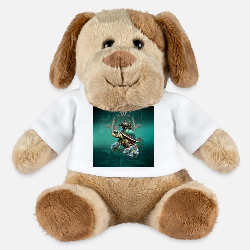 Einzigartige Steampunk-Schildkröte. - MiniFeet® Hund Helge - Weiß