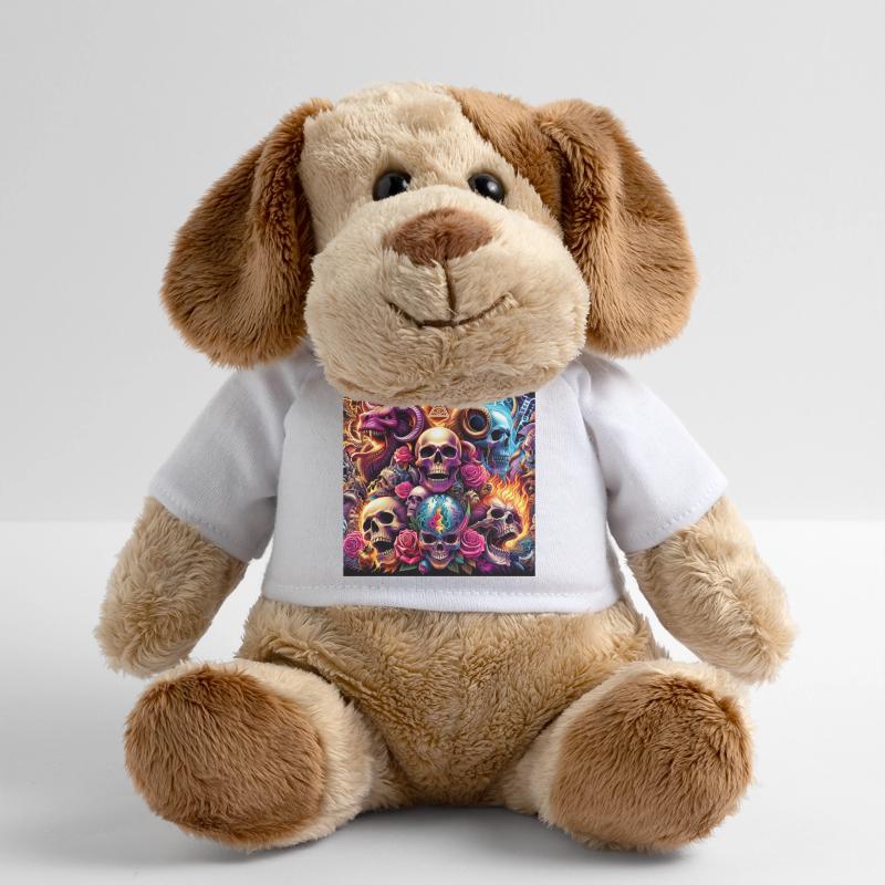 Crânes, couleurs et fleurs Chien en peluche Helge MiniFeet®