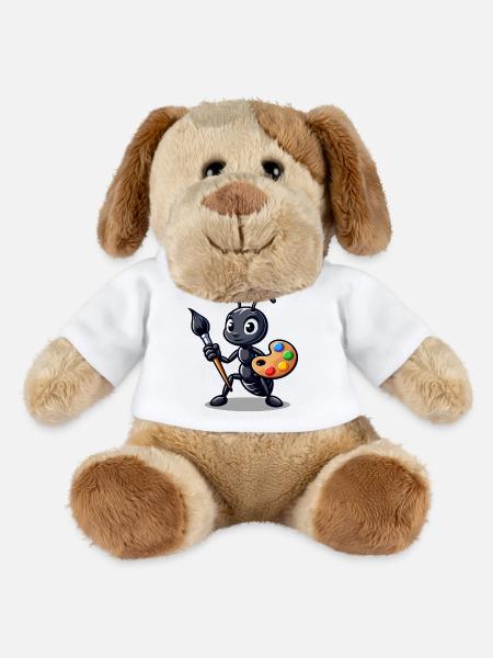Artisan Ant: The Insect Illustrator - MiniFeet® Dog Helge - white