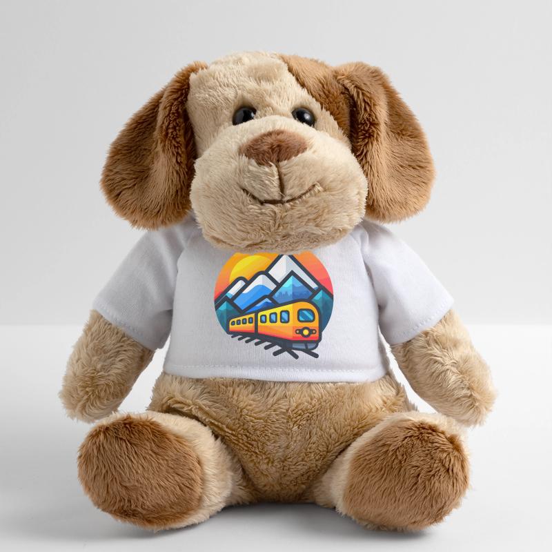 Style de dessin animé de train Chien en peluche Helge MiniFeet®