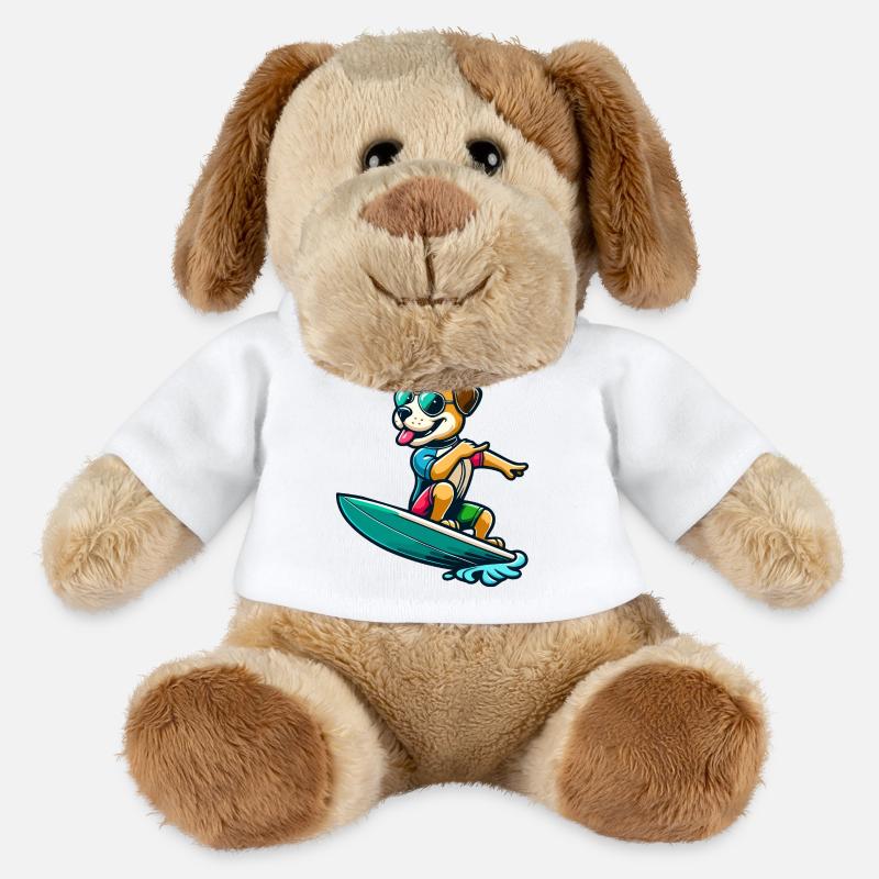 Wave Riding Buddy - MiniFeet® Hund Helge - Weiß