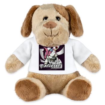 don't mess up with the unicorn - MiniFeet® Dog Helge - white - Front
