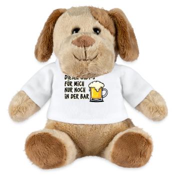 Energie Station-service Essence Diesel Déclaration Ravitaillement - Chien en peluche Helge MiniFeet® - blanc - Devant