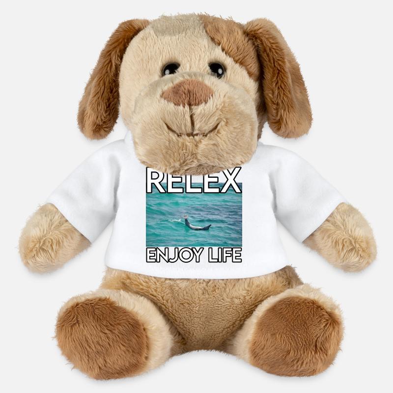Relax am Meer – Lebensfreude - MiniFeet® Hund Helge - Weiß
